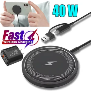 Magsafe Charger Magnetic Fast Wireless Charger For Samsung S25 S24 S23 S22 Ultra - Picture 1 of 17