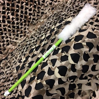 NEW Exalt Paintball Barrel Maid Swab Folding Barrel Cleaner - White/Green