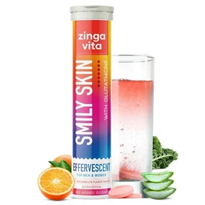 Zingavita Smily Skin Effervescents Tablets,  20 Fizzy Tab | Watermelon Flavour - Picture 1 of 3