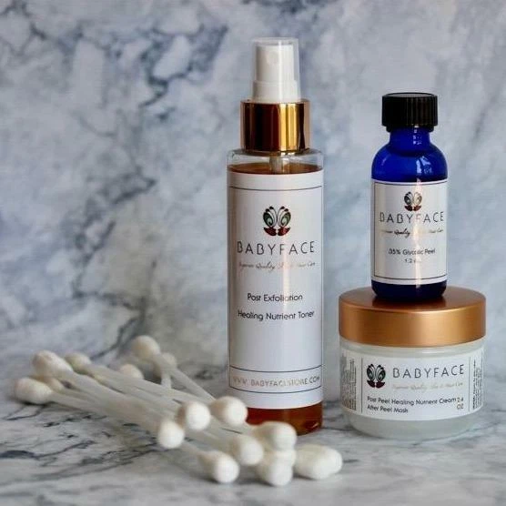 Babyface 35% Glycolic Peel Kit, 44-Piece  Complete Set for At Home Use, 20 Peels - Image 1 of 1