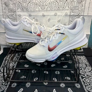 NEW Nike Force Zoom Trout 9 Pro Metal Baseball Cleats White/Rainbow FB2907-106 - Picture 1 of 20