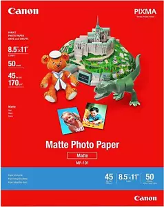 Ink Jet Plus Matte Photo Paper 8.5 x 11 (Pack of 50 Sheets) Crafts Art 7981A004