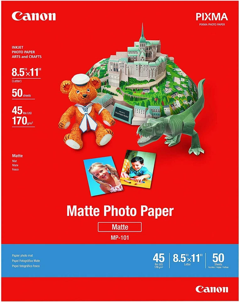 Ink Jet Plus Matte Photo Paper 8.5 x 11 (Pack of 50 Sheets) Crafts Art 7981A004 - Image 1 of 1