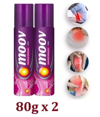 2x Moov Pain Relief Spray For Back ,Joint, & Muscle Pain 80gms Each + F/S - Image 1 of 4