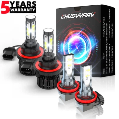 For Ford Transit Connect 2010-2013 SUPER BRIGHT Headlight Fog Light Bulbs 4X - Imagem 1 de 4