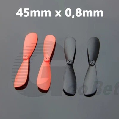 45mm Luftschraube Propeller Set Für 0,8mm Welle Motor RC Flugzeug Quadcopter DIY - Bild 1 von 4