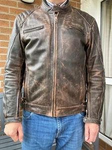 BERING LEATHER JACKET -Brown - SIZE 2XL - Picture 1 of 9