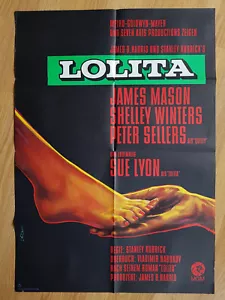 STANLEY KUBRICK - Lolita - rare German 1-sheet poster 1962 Sue Lyon NABOKOV - Picture 1 of 1