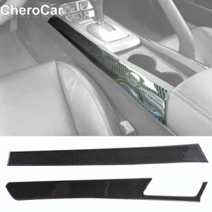 Central Gear Shift Side Panel Trim For Chevrolet Camaro 12-15 Soft Carbon Fiber - Imagen 1 de 9