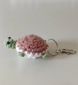 Handmade Crochet Knitted Amigurumi Turtle Keychain For Christmas Gift @ USA - Picture 1 of 4