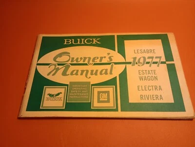 1977 Buick LeSabre Estate Wagon Electra Riviera User Manual - Image 1 of 2