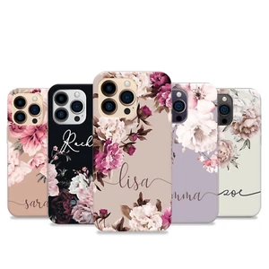 Funda protectora de silicona suave con nombre de flores para iPhone 11 12 13 14 - Imagen 1 de 17