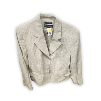 NWT VINTAGE NORTON MCNAUGHTON WOMENS PINSTRIPE BLAZER SIZE 14 - Image 1 of 3