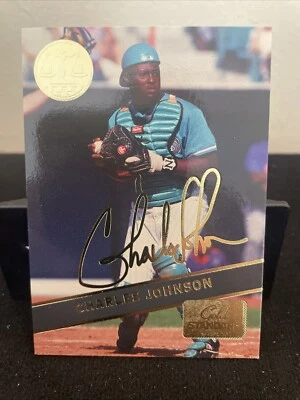 1994 Signature Rookies Gold Standard - Gold Foil Signature #GS8 Charles Johnson - Image 1 of 2