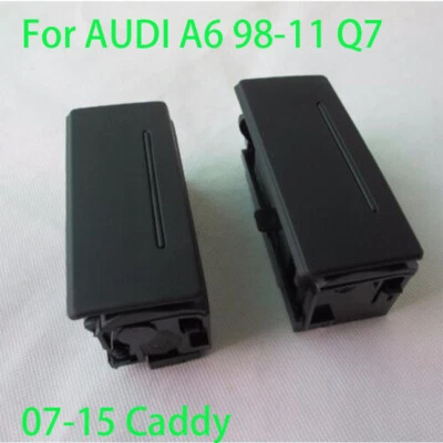 Cenicero con incrustación de puerta trasera izquierda derecha cubierta negra para AUDI A6 98-11 Q7 07-15 Caddy Foto 1 de 2