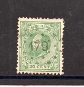 Nederland 1872 Zegel 24 Wilhelm III met Puntstempel 179 (Oosterbeek) - Foto 1 di 2