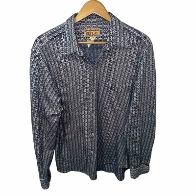 Vintage Replay Made In Italy Button Front Long Sleeve Shirt Fits Size Large - Image 1 of 4