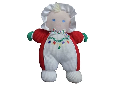 Boneca bebê loira soft Dreams Merry Christmas chocalho pelúcia doce waffle térmico - Imagem 1 de 4