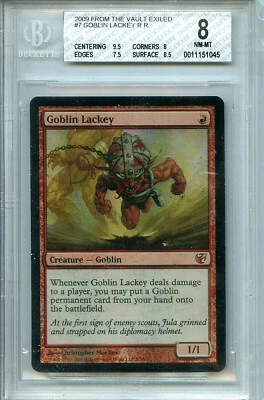  MTG Goblin Lackey BGS 8.0  FTV Exiled Foil Magic Card Amricons 1045 Z6 - Image 1 of 3