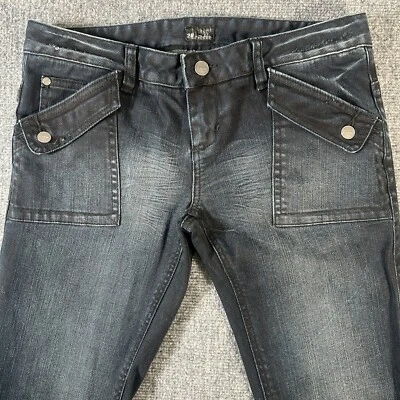 Pantalones de mezclilla Oakley Industrial para mujer talla 28 x 30 (30x30 real) corte bota negro Foto 1 de 4