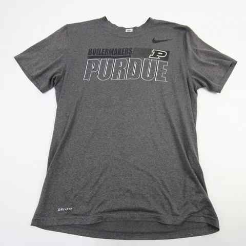 Purdue Boilermakers Nike Dri-Fit Short Sleeve Shirt Men's Gray Used Cover