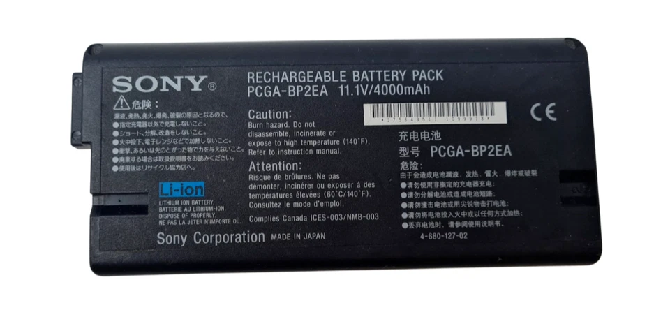 Batería para portátil PCGA-BP2EA para Sony Vaio VGN-A49GP VGP-BP2EA PCGA-BP2E 4000mAh Foto 1 de 4