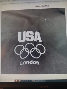 OFFICIAL OLYMPIC COMMITTEE Jacket Mens Medium Gray Team USA London 2012 Fleece - Picture 1 of 2