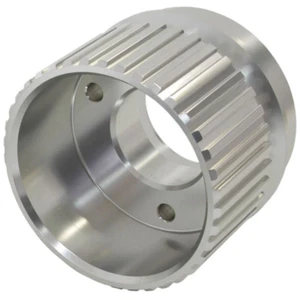 Aeroflow AF59-3001C Chev Long Crank Gilmer Pulley Anodised Silver SBC/BBC - Bild 1 von 2