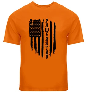 Amerikanische Flagge Geschenk Shirts Herren Damen Unisex Rundhalsausschnitt Tee T-Shirt S ~ 3X Powerstro - Bild 1 von 25