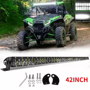 Dual Row 42'' bright straight LED Light Bar Fit For Kawasaki Teryx KRX 1000 - Picture 1 of 8