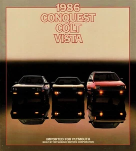 1986 Plymouth Sales Brochure Conquest/Colt/Vista - Mint - Picture 1 of 1