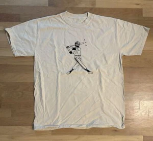 Travis Scott Cactus Jack 2023 Celebrity Softball Batter Up Cream Tee - Picture 1 of 4