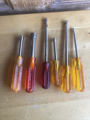 XCELITE SCREWDRIVER R-144 & NUT DRIVERS HS-10, HS-18, A-8, A-10, NO. 10 - Image 1 of 4