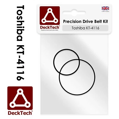 DeckTech™ Replacement Belts for Toshiba Walkman KT-4116 KT4116 KT 4116 - Imagem 1 de 3