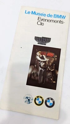 Folleto del Museo BMW en Francia francesa 1981 vintage París Foto 1 de 4