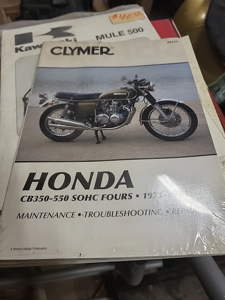 NOVO LACRADO Honda CB350F, CB400F, CB500, CB550, CB550F Manual de Reparo 1971-1978 - Imagem 1 de 1