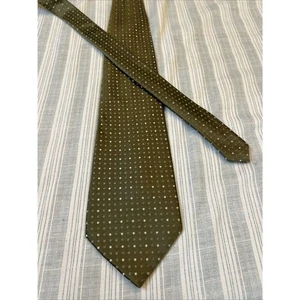 Pierre Cardin Green Tie 58L 4W All Silk Imported USA necktie L#0055 - Picture 1 of 13