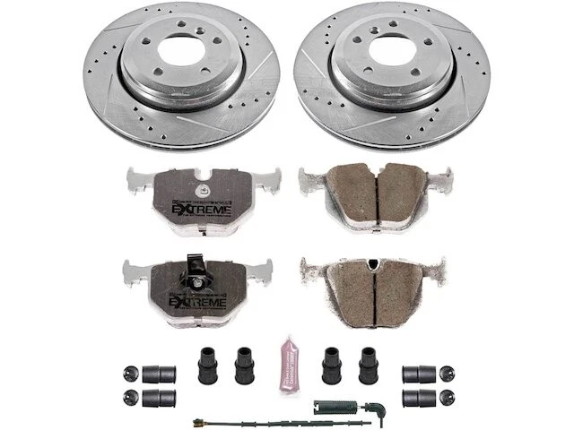 Rear Brake Pad and Rotor Kit For 2001-2006 BMW 330Ci 2002 2003 2004 2005 WX559MX - Imagem 1 de 1