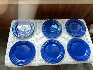 Pier 1 New Essentials Azure 8 1/2" Salad Plates Set of 6 - Picture 1 of 14