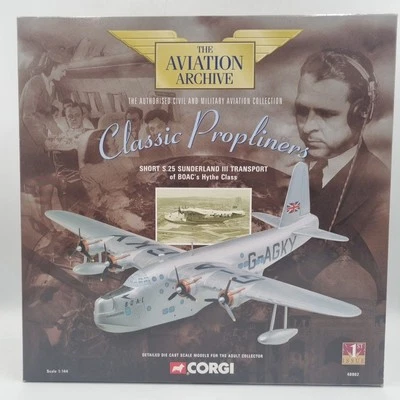 Archivo de Aviación CORGI 1:144 Corto S.25 Sunderland III Transporte de BOAC AA48802 Foto 1 de 4
