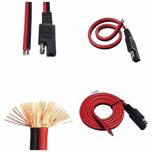 SAE Quick Connector Disconnect Plug 14AWG-Extension Cable Wiring Harness for Car - Picture 1 of 17