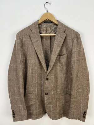 Corneliani Wool Silk Linen Hopsack Blazer Jacket Sport Coat IT52 US42 - Image 1 of 4