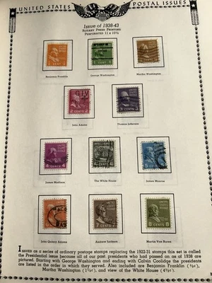 The All American Stamp Album Minkus 1957 Earliest Stamp 1871 Nice Partial Full - Image 1 of 4