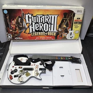 Nintendo Wii Guitar Hero Gibson Les Paul Wireless Red Octane In Box 95125.805 - Picture 1 of 10