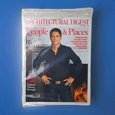 2010 November Architectural Digest Magazine Rob Lowe Lifestyle Design - Image 1 of 2