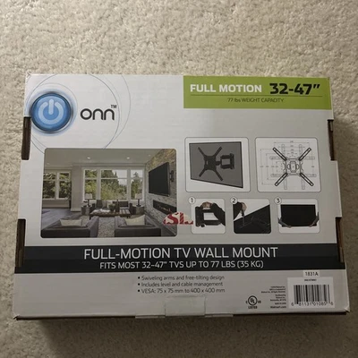 ONN 32 - 47" Full Motion TV Montaje en Pared 77 Lbs Capacidad de Peso CT1-115 Foto 1 de 3
