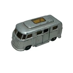 1967 Vintage England Lesney Matchbox No 34 VW Volkswagen Camper Van Silver - Picture 1 of 6