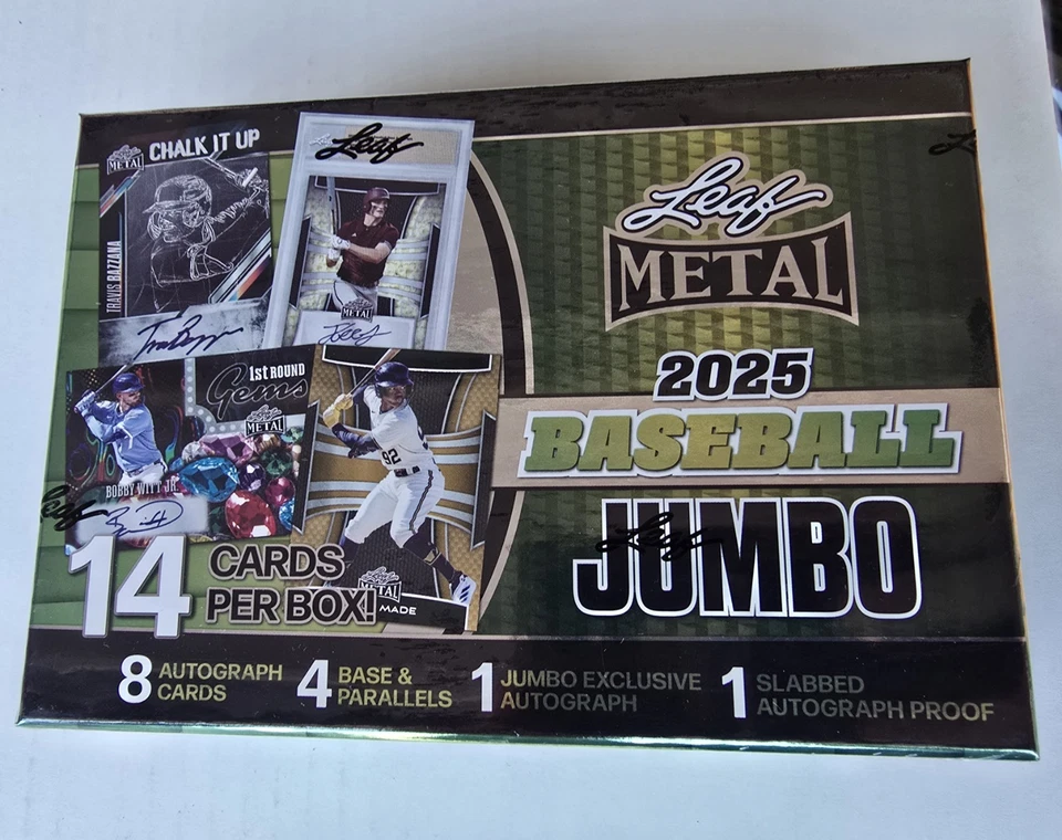 Caja Jumbo Sellada de Fábrica de Béisbol Hoja de Metal 2025 9 Auto por Caja + Prueba Automática Foto 1 de 4