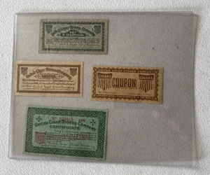 Vintage Lot von 4 frühen 1900er Zigarrenläden Company of America Zigarren Gutschein Anzeige - Bild 1 von 10
