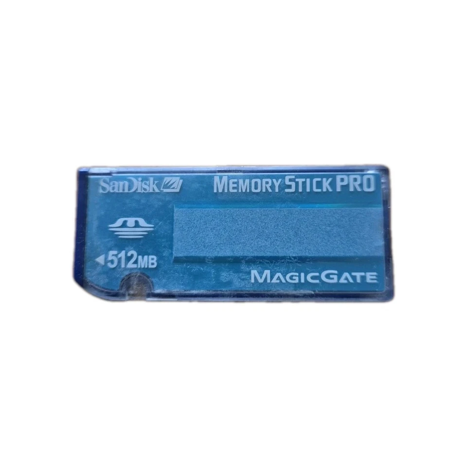 SanDisk MemoryStick Pro 512MB MagicGate Gloss Blue SDMSV-512 Camera/Vaio/Bravia - Image 1 of 2